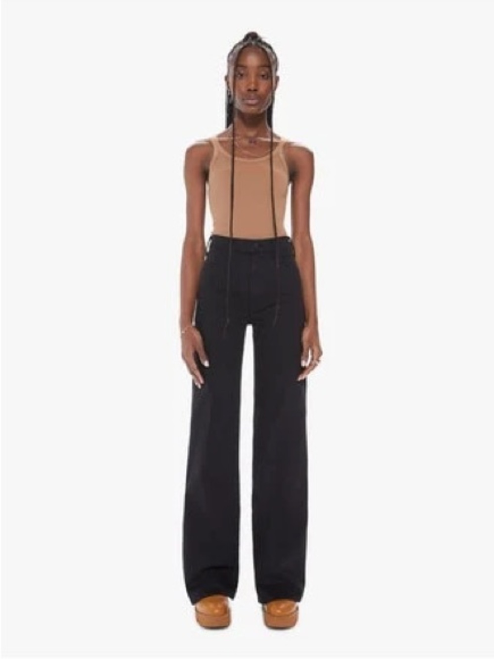 MOTHER Hustler Roller Heel Jeans Size:28 in Pitch